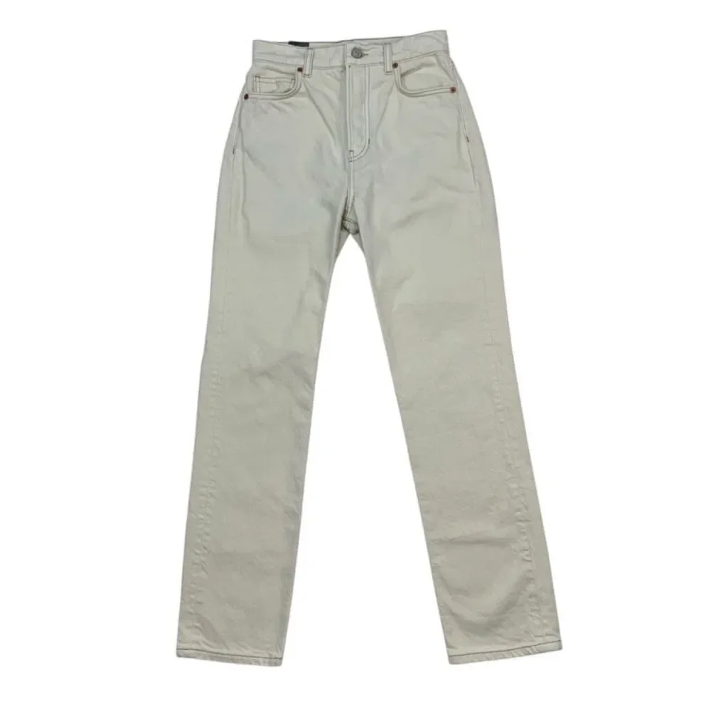 Reformation Cynthia High Rise Straight Jeans Bone New with tags! - Picture 6 of 16